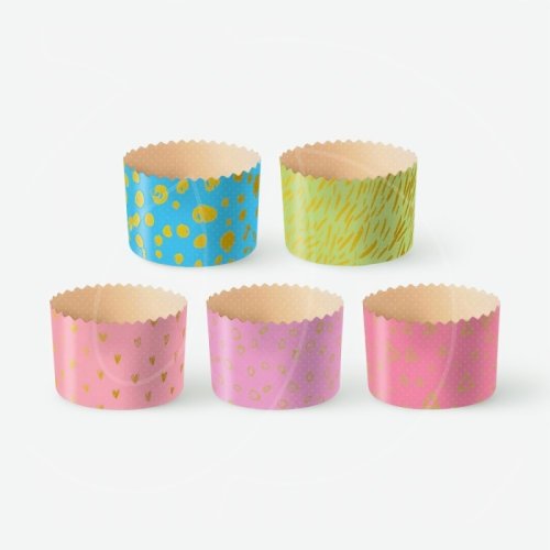 Форма для кулича "Пастель микс" D90 H90 1 шт 