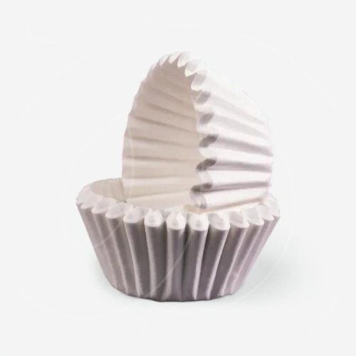 Капсула бумажная для конфет Белая 55х35 мм 40 шт 