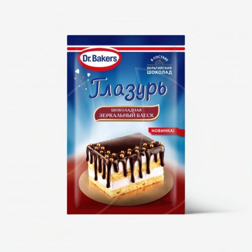 Глазурь сахарная с бельгийским шоколадом Dr.Oetker (Dr. Bakers) 100 г 1-84-005225	