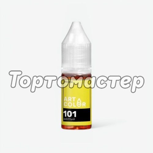 Краситель пищевой гелевый водорастворимый Art Color "Electric 101 Жёлтый" 10 мл 101